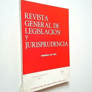 Imagen del vendedor de Revista general de legislacin y jurisprudencia. Tomo LXX de la Segunda poca. Nm. 1. Enero 1975 a la venta por MAUTALOS LIBRERA