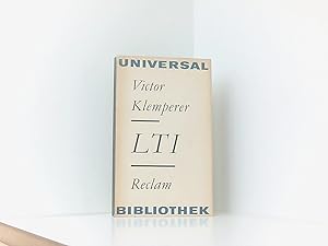 Bild des Verkufers fr Reclams Universal-Bibliothek, Band 278: Victor Klemperer: LTI - Notizbuch eines Philologen zum Verkauf von Book Broker