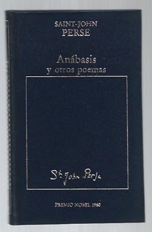Seller image for ANABASIS Y OTROS POEMAS for sale by Desvn del Libro / Desvan del Libro, SL