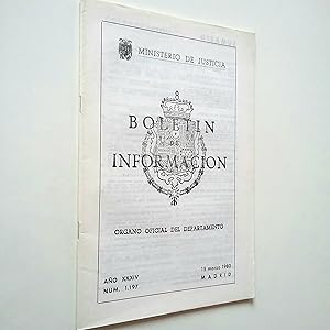 Imagen del vendedor de Boletn de informacin. Ao XXXIV. N 1197, Marzo 1980 (Ministerio de Justicia) a la venta por MAUTALOS LIBRERA