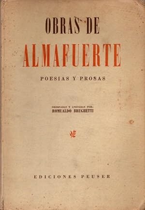 Imagen del vendedor de Obras de Almafuerte. Libro I: poesas . a la venta por Librera Astarloa