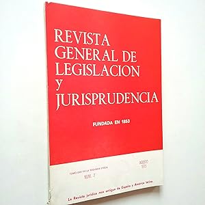 Seller image for Revista general de legislacin y jurisprudencia. Tomo LXXI de la Segunda poca. Nm. 2. Agosto 1975 for sale by MAUTALOS LIBRERA