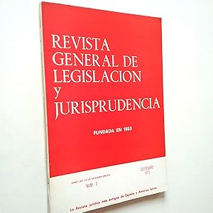 Seller image for Revista general de legislacin y jurisprudencia. Tomo LXXI de la Segunda poca. Nm. 3. Septiembre 1975 for sale by MAUTALOS LIBRERA