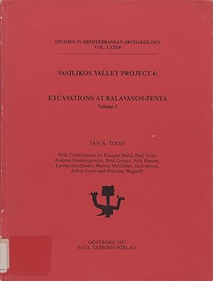 Bild des Verkufers fr Vasilikos Valley Project 6 Excavations at Kalavasos-Tenta Volume I zum Verkauf von avelibro OHG