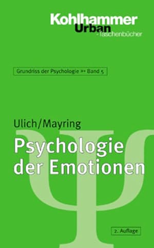 Bild des Verkufers fr Grundriss der Psychologie: Psychologie der Emotionen (Urban-Taschenbcher, Band 554) zum Verkauf von Studibuch