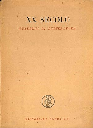 XX Secolo. Quaderni di letteratura