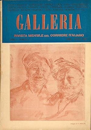 Galleria. Rivista mensile del corriere italiano