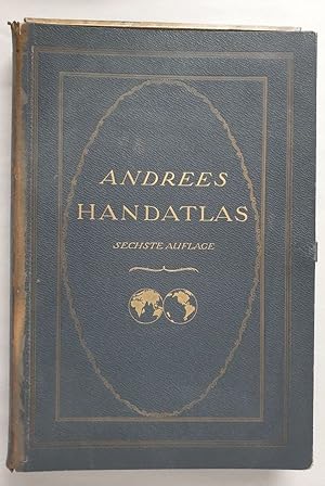 Andrees Allgemeiner Handatlas : in 221 Haupt- und 192 Nebenkarten : in Original Halbleder Kassett...