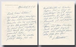 Adenauer, Konrad (1876-1967) - Fine content autograph letter signed