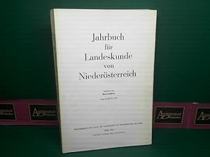 Image du vendeur pour Jahrbuch fr Landeskunde von Niedersterreich, Neue Folge, Band XL). mis en vente par Antiquariat Deinbacher