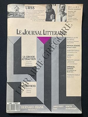 LE JOURNAL LITTERAIRE-N°2-DECEMBRE 1987 ET JANVIER 1988