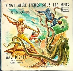 Immagine del venditore per 20.000 Lieues sous les Mers. Un Livre-Disque Disneyland. ( Complet de la rarissime planche  dcouper, puis  colorier ). venduto da Librairie Victor Sevilla