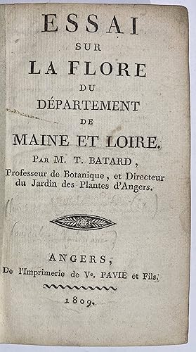 Essai sur la flore du departement de Maine et Loire. Supplement a l'Essai sur la flore du departe...