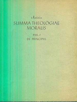 Bild des Verkufers fr Summa theologiae moralis vol I De Principiis zum Verkauf von Librodifaccia