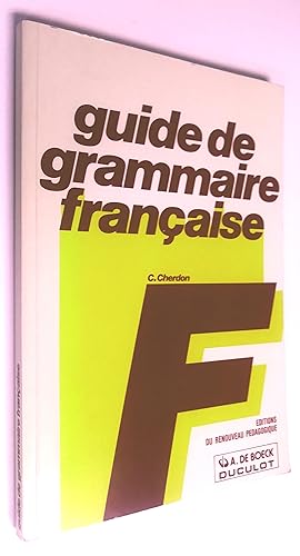 Guide de grammaire française