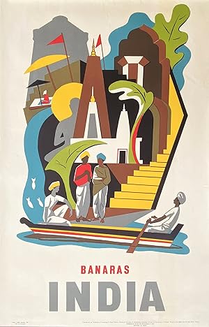 Original Vintage Poster - Banaras, India