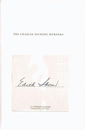 THE CHARLES DICKENS MURDERS: A Beth Austin Mystery **SIGNED COPY**