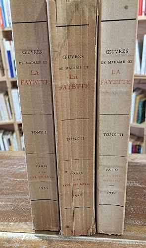 Oeuvres de madame de La Fayette - 3 volumes