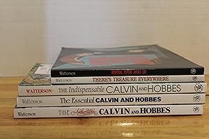 Seller image for The Authoritative Calvin and Hobbes; The Essential Calvin and Hobbes; The Indispensable Calvin and Hobbes; There's Treasure Everywhere; Homicidal Psycho Jungle Cat for sale by TheBookEater