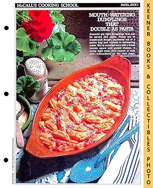 McCall's Cooking School Recipe Card: Pasta, Rice 3 - Gnocchi : Replacement McCall's Recipage or R...