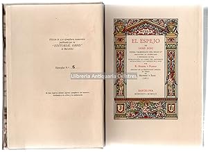 Imagen del vendedor de El espejo. Poema valenciano del siglo XV traducido al castellano y precedido de una introduccin al "Libro del Arcipreste de Talavera" y al "Espejo" de J. Roig por R. Miquel Planas seguido de la traduccin indita en verso de L. Matheu y Sanz (1665) a la venta por Llibreria Antiquria Delstres