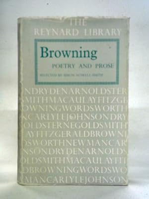 Bild des Verkufers fr Browning: Poetry and Prose zum Verkauf von World of Rare Books