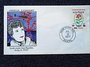 CACHET COVER; AMELIA EARHART; GUAM GUARD MAIL, AGANA, JUL 2 1977