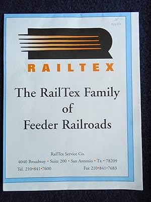 Seller image for RAILTEX; THE RAILTEX FAMILY OF FEEDER RAILROADS [MAP] for sale by Robert Gavora, Fine & Rare Books, ABAA
