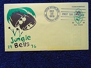 CACHET FIRST DAY COVER; JUNGLE BELLS 1976 [CHRISTMAS STATIONERY COVER]; GUAM GUARD MAIL, GOVERNME...