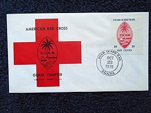 CACHET FIRST DAY COVER; AMERICAN RED CROSS, GUAM CHAPTER; GUAM GUARD MAIL, AGANA, OCT 23, 1976
