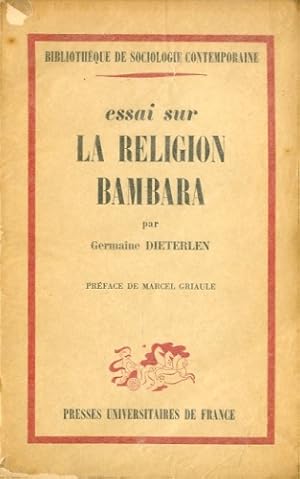 Image du vendeur pour Essai sur la religion Bambara. mis en vente par LIBET - Libreria del Riacquisto