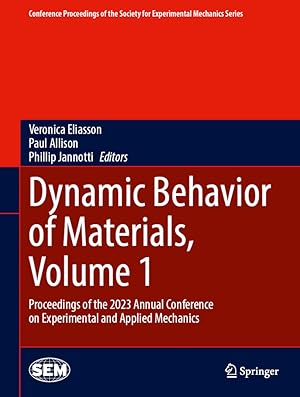 Bild des Verkufers fr Dynamic Behavior of Materials, Volume 1 zum Verkauf von moluna