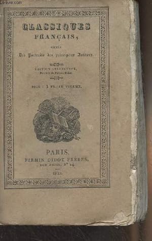 Bild des Verkufers fr Oeuvres choisies de Boursault - Tome Premier (Edition strotype) - "Classiques franais" zum Verkauf von Le-Livre