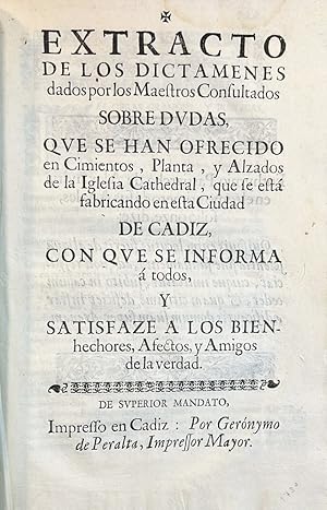 EXTRACTO de los dictámenes dados por los Maestros Consultados sobre dudas, que se han ofrecido en...