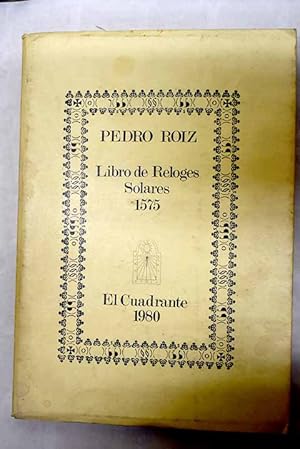 Imagen del vendedor de Libro de Reloges Solares 1575 a la venta por Alcan Libros