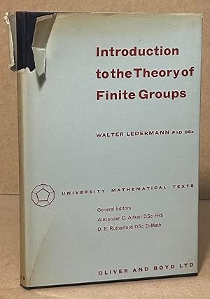 Bild des Verkufers fr Introduction to the Theory of Finite Groups zum Verkauf von San Francisco Book Company