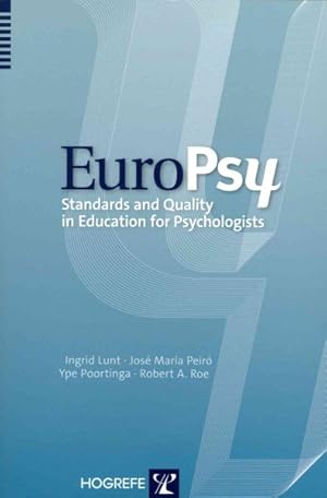 Imagen del vendedor de EuroPsy : Standards and Quality in Education for Professional Psychologists a la venta por GreatBookPricesUK