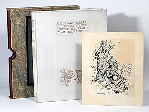 Bild des Verkufers fr Alice's Adventures in Wonderland. [Alice in Wonderland]. WITH: Original Large Ink Drawing Signed of the Gryphon by Rackham zum Verkauf von Manhattan Rare Book Company, ABAA, ILAB