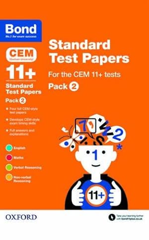 Seller image for Bond 11+: CEM Standard Test Papers: Pack 2 for sale by WeBuyBooks