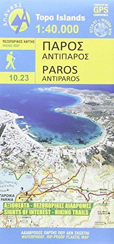 Bild des Verkufers fr PAROS - ANTIPAROS (10.23) 1:40,000: Topografische Wanderkarte 10.23. Griechische Inseln -  gäis, Kykladen zum Verkauf von WeBuyBooks