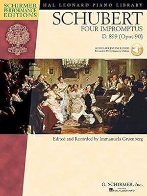 Imagen del vendedor de Schubert: Four Impromptus, D. 899 (0pus 90) (Book/Online Audio) (Schirmer Performance Editions) (Includes Online Access Code) a la venta por WeBuyBooks