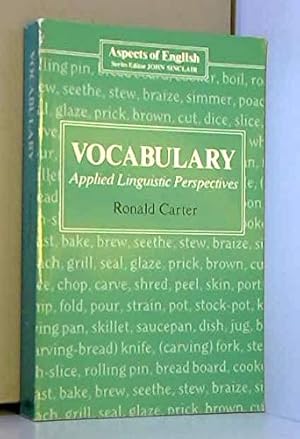 Imagen del vendedor de Vocabulary: Applied Linguistic Perspectives (Aspects of English S.) a la venta por WeBuyBooks