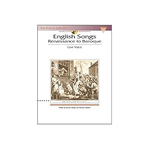 Immagine del venditore per English Songs: Renaissance to Baroque: The Vocal Library Low Voice venduto da WeBuyBooks