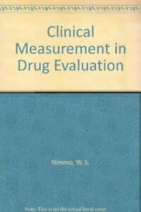 Seller image for Clinical Measurement in Drug Evaluation for sale by WeBuyBooks