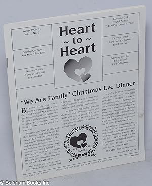 Immagine del venditore per Heart to Heart: vol. 1 #3, Winter 1990-91 "We Are Family" Christmas Eve Dinner venduto da Bolerium Books Inc.