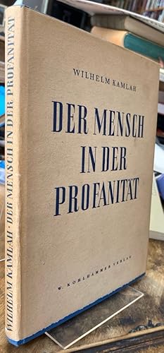 Bild des Verkufers fr Der Mensch in der Profanitt. Versuch einer Kritik der profanen durch vernehmende Kritik. zum Verkauf von Antiquariat Thomas Nonnenmacher