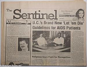 Seller image for The Sentinel: vol. 10, #20, Sept. 29, 1983: U.C.'s Brand New "Let 'em Die" Guidelines for AIDS Patients for sale by Bolerium Books Inc.