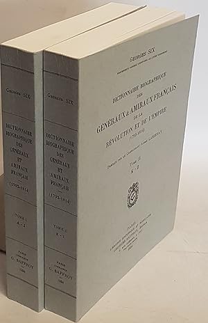 Bild des Verkufers fr Dictionnaire biographique des gnraux & amiraux franais de la Rvolution et de l'Empire (1792-1814) (2 tomes/ 2 Bnde KOMPLETT) zum Verkauf von books4less (Versandantiquariat Petra Gros GmbH & Co. KG)