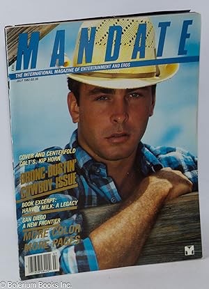 Mandate: the international magazine of entertainment & eros; vol. 9, #85, July 1982: Bronc-Bustin...