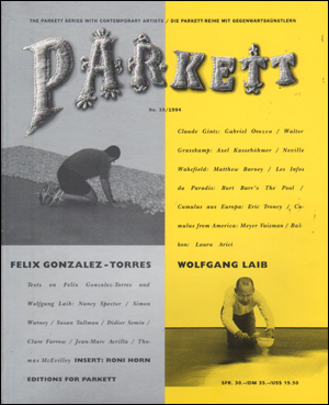 Image du vendeur pour Parkett, No. 39 (1994) Collaboration Felix Gonzalez-Torres / Wolfgang Laib mis en vente par Specific Object / David Platzker